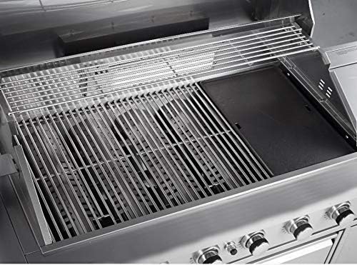 3 in 1 Outdoor Black Stainless Steel 8 Burner Electric Island Grill Propane or Natural Gas, with Sink, Side Burner, LED Lights on Knobs, and Free Protective Grill Cover
