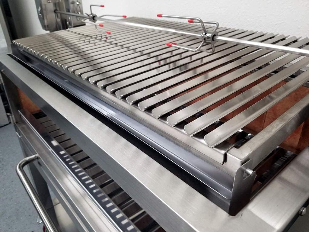 Built In Charcoal BBQ, Stainless Steel #430 & #304, Parrilla Santa Maria Argentine Grill Spit