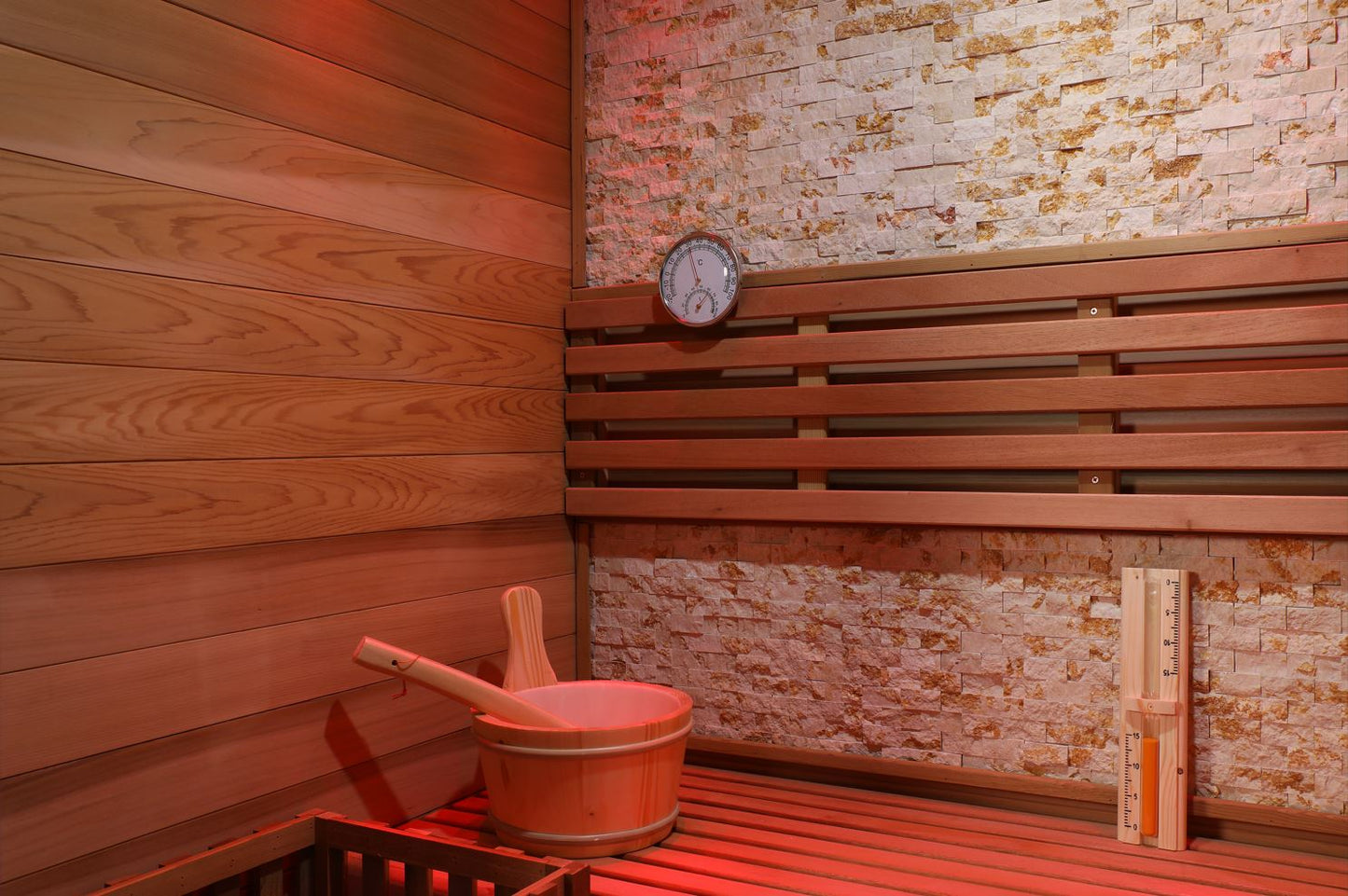 Canadian Red Cedar Wood Swedish Indoor Traditional Wet/Dry 2-3 Person Sauna SPA with 6KW 200F Heater and Rocks