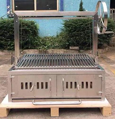 Built In Charcoal BBQ, Stainless Steel #430 & #304, Parrilla Santa Maria Argentine Grill Spit