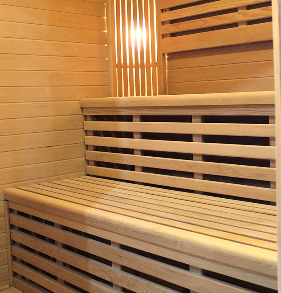 Dual Bench Indoor 2 to 3 Person Canadian Hemlock Traditional Swedish Steam Wet or Dry Sauna SPA, with 200F Degrees 9KW Heater