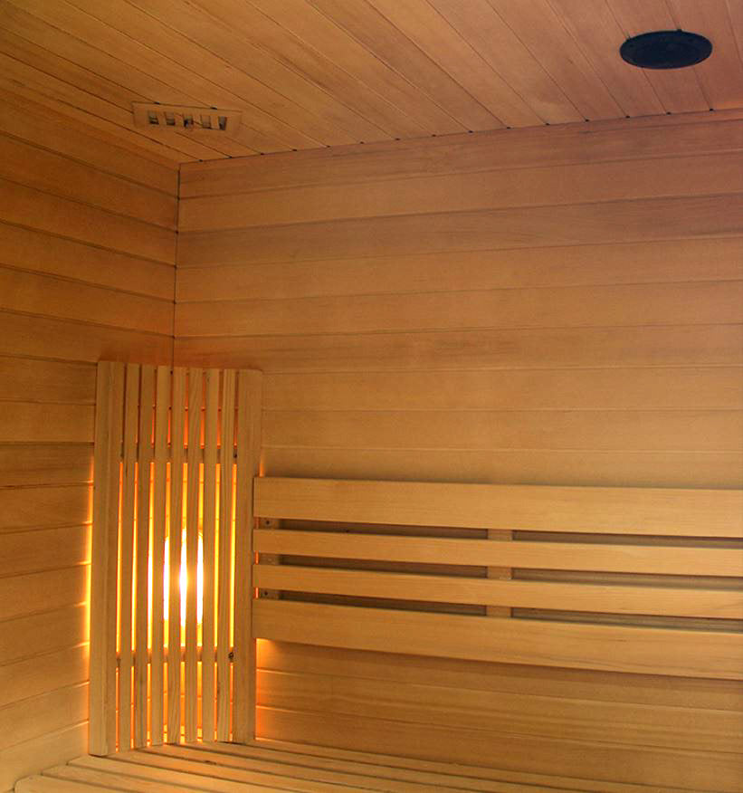 Dual Bench Indoor 2 to 3 Person Canadian Hemlock Traditional Swedish Steam Wet or Dry Sauna SPA, with 200F Degrees 9KW Heater