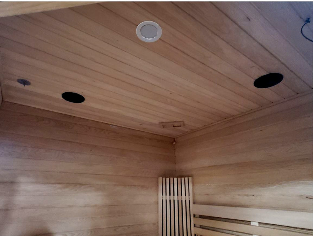 Dual Bench Indoor 2 to 3 Person Canadian Hemlock Traditional Swedish Steam Wet or Dry Sauna SPA, with 200F Degrees 9KW Heater